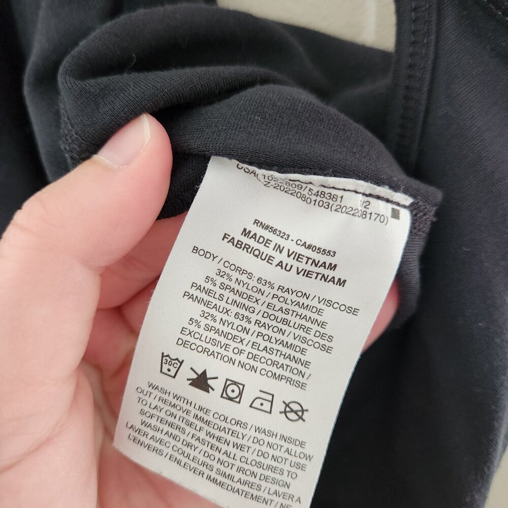 Nike Essentials Solid Black Cami Bodysuit - image 5